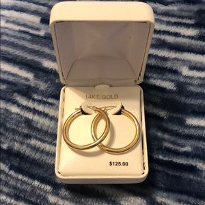 14k gold hoop earrings